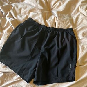 Brooks Black Athletic Shorts